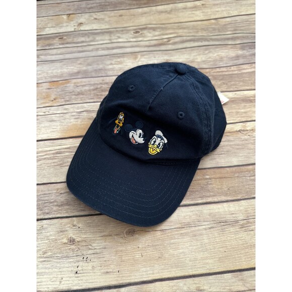 Disney Parks Exclusive Pluto Mickey Donald Adjustable Baseball Style Hat Blue - Picture 1 of 4